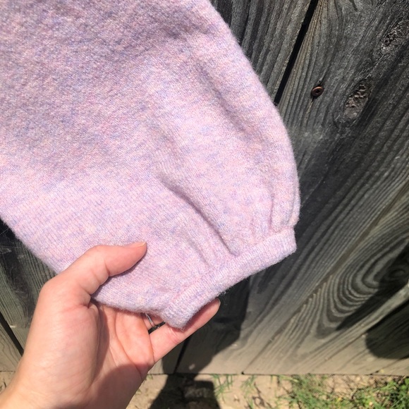 Madewell Payton Pullover Merino Wool Alpaca Blend Heather Lilac Sweater - Picture 6 of 10